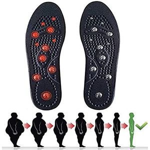 Schoeninlegzool, Magnetische schoeninlegzolen Reflexologie for pijnverlichting, magneetmassage voetinlegzool(2 Pairs,Large)