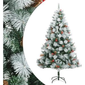 Kunstmatige kerstboom met kegels en bessen 180 cm
