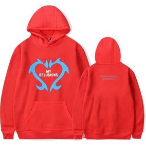 SKALSDVXC Dove Cameron Merch ALCHEMISCHE Hoodie Mode Lange Mouw Trui Sweatshirt Pak Mannen/Vrouwen, Rood, S