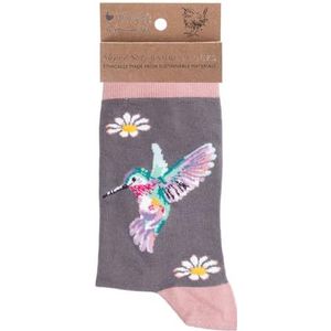 Wrendale Designs by Hannah Dale Wisteria Wishes' kolibrie sokken, Wisteria Wensen, 37-41 EU
