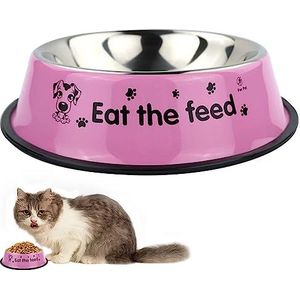 Hondenkommen voor kleine honden | Antislip voerbak voor katten,18cm/7.08inch duurzame dierbenodigdheden voor kleine huisdieren, honden, katten, puppy's en kittens Voedselcontainer Peosevi