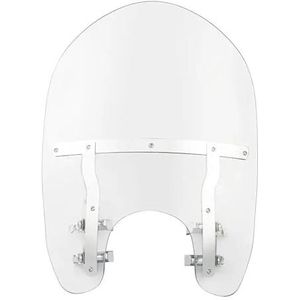 Motorfiets Windscherm Motorcycle Clear 19 ""Voorruit Voorruit 49mm Klemmen Voor Harley Voor Softail Voor Straat Bob FXBB Voor Low Rider Wind Screen Deflector