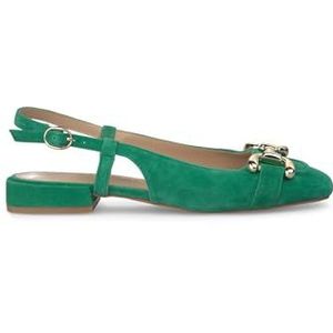 Alma en Pena Platte schoenen met gesp. V240342 suède emerald, Groen, 41 EU