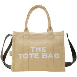 Shopping Bag Women Tote Bag Casual Canvas Large Capacity Women Handbags Designer Letters Shoulder Crossbody Bags Big Shopper-Khaki-18 X 32 X 41Cm