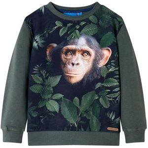 Kindertrui 116 donkerkakikleurig