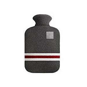DieffematicRSD Warmwaterkruik Dikke warmwaterkruik winter thermische waterzak draagbare rubberen warmwaterzak gevuld met boiler warmwaterkruik (Color : Gray, Size : 1000ml)