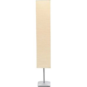 Vloerlamp met Papieren Lampenkap Beige 135 cm