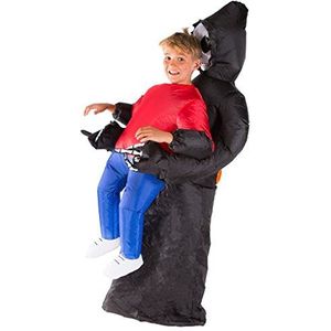 Bodysocks Opblaasbaar Grim Reaper-kostuum (Kinderen)