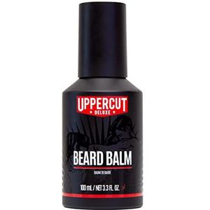 UPPERCUT DELUXE Baardbalsem voor mannen, met vitamine doordrenkte baardcrème, verzorgende balsem en controlebalsem om weerbarstige baarden te temmen en te verzachten 100 ml