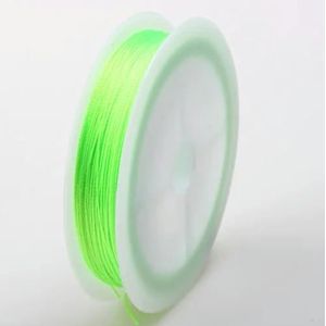 0,3/0,5/0,7/1,0 MM gemengde veelkleurige opties nylon draad lijn/draad/touw choker oorbellen armband ketting sieraden maken-fluorescerend groen 36-0,5 mm 6s 48M
