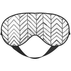 Zwart-witte strepen afdrukken veelzijdige rusthelper, zacht slaapoogmasker dubbelzijdig voor yoga, kamperen, zacht slaapmasker