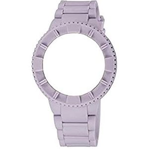 Watch&Colors Jumbo Unisex Horloge met Rubberen Armband COWA1800, Paars, Armband