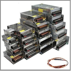 DC Universal Regulated Switching Power Supply Voeding Verlichting Transformator, for Led Strip DC Gestabiliseerde Voeding, LED Driver Adapter Voeding 12v 24v for LED Strip Light, 3D Printer, Radio, Co