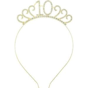 3-delige kroon haarband hoofddeksel, prinses kroon hoofdband for vrouwen, meisjes, bruiden, bruiloft, schoolbal, verjaardagsfeestje (Color : Age 10-Style 1_3Pcs)