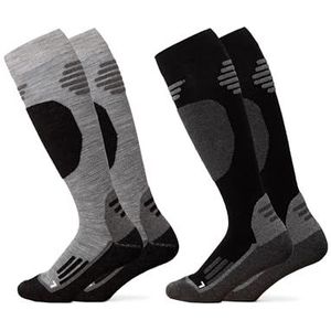 Occulto - Toni - Skisokken - Zwart - 2 Pack