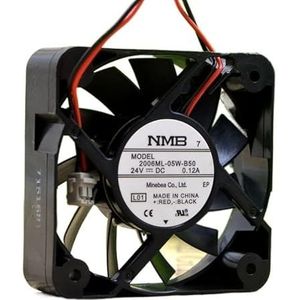 50 mm 5 cm case fans for NMB 2006ML-05W-B50 5cm 50 * 50 * 15 24V 0.12A 2 draadkoelventilator (Color : Copy)