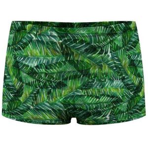 Aquarel Banaan Palmblad Heren Boxer Slips Sexy Shorts Mesh Boxers Ondergoed Ademend Onderbroek Thong