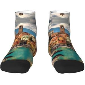 Mooie Italië print veelzijdige sportsokken voor casual en sportkleding, geweldige pasvorm voor voetmaten 36-45, Mooi Italië, Eén Maat