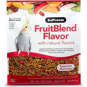 Zupreem Fruit Blend Dieet voor middelgrote vogels, 2 pond