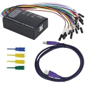 1 stuk Logic USB Logic Analyzer Multi-System Compatibel Versie Bemonsteringsfrequentie 100M16 kanalen