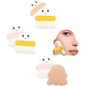 3-delige schattige make-up bladerdeeg, spook spons bladerdeeg, luchtkussen poeder blusher bladerdeeg, Halloween cadeau