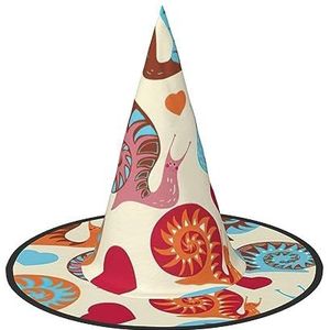 EdWal Boeiende Halloween-hoed: griezelige heks en tovenaar feestpet, voor Halloween-feestdecoratie - schattige slak