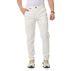 Cipo & Baxx Jeansbroek voor heren, slim fit, stretch denim broek, 842-wit, 36W x 32L