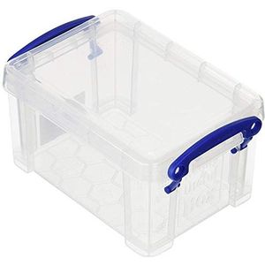 Really Useful Box 6 x opbergdoos 0,7 liter incl. deksel - transparant