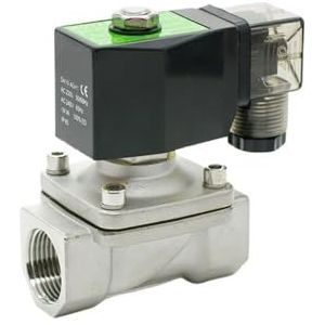 SPU-10/15/20/25 normaal gesloten BSP-schroefdraad D16011 spoel 2-weg direct bediende roestvrijstalen watermagneetklep (NBR-12V-SPU-10,0,5 inch)