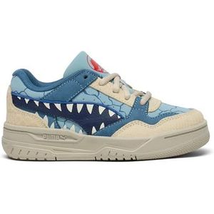 PUMA Rebound Retro Jurassic World Sneakers voor kinderen, uniseks, Seafoam Navy Creamy Vanilla, 23 EU