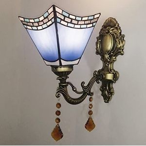 Geometrische Kunst LED Wandlamp Badkamer Verlichting Tiffany Stijl Dressing Table Gekleurd Glas Decoratie Wandlamp Corridor Slaapkamer Bedside Light