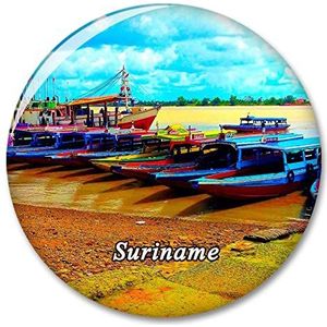 Suriname Koelkast Magneet Decoratieve Magneet Sticker Reizen Souvenir Collectie Toeristische Stad Gift Whiteboard Keuken