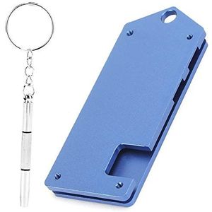 Aluminium Case voor voor zero w Ultradunne antislip Stofdichte beschermende schaal met schroevendraaiergat voor doe-het-zelvers(Blauw)