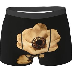 EdWal Late night bloemen print heren atletisch ondergoed, heren ondergoed, boxerslip, zacht ondergoed, Zwart, XXL