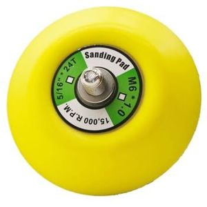 1/2/3 inch schuurschijf schuurmachine steunschijf for luchtpolijstmachine klittenband achterplaat schuurgereedschap M6 & 5/16 * 24T(3Inch 5pieces,M6)