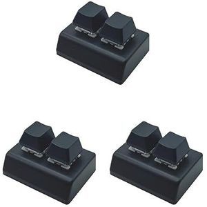 Tityvirnix 3 set 2-Key Mechanische Gaming Toetsenbord Hot Swap Programmering Zwart Rood schakelaar