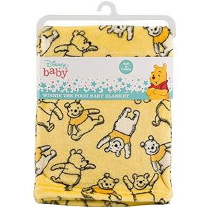 Disney Cudlie Baby Winnie The Pooh 1-laags flanel fleece met Happy Days print