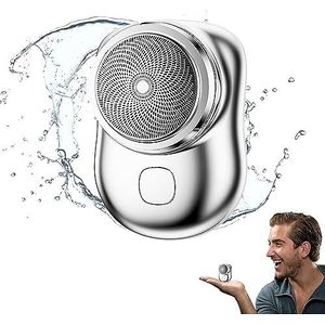 2023 krachtig stormscheerapparaat voor mannen, draagbaar elektrisch scheerapparaat oplaadbare USB, mini-scheerapparaat draagbaar elektrisch scheerapparaat voor mannen vader vriendje geschenken (kleur: