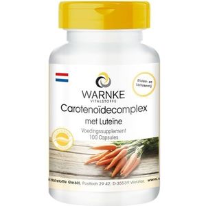 Carotenoïdencomplex - luteïne + zeaxanthine + bèta-caroteen + lycopeen - 100 capsules | Warnke Vitalstoffe - Duitse apothekerskwalitei