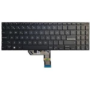 Voor ASUS voor Vivobook 15Pro M3500 M3500Q M350 Russisch/Amerikaans/Spaans/Latijns laptoptoetsenbord met achtergrondverlichting(Black SP)