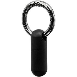 Titanium Pillengeval Duurzame Draagbare Kleine Pillendoos voor Reizen Openlucht Zwart