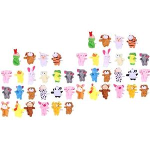 44-delige konijnenhandpop Vingerpoppetjes Peuters Babypoppen Handschoenen Babywanten Vingerpoppetjes for baby's Vingerpoppetjes for kinderen Babyvingerpoppetjes Kinderspeelset Speelgoed Kind