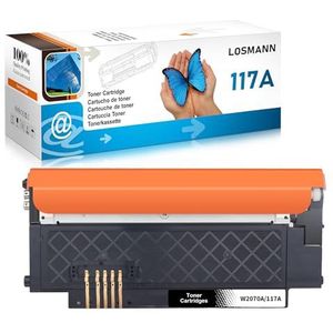 LOSMANN 117A Toner compatibel met HP 117A W2070A Toner met Chip voor HP Color Laser 150 a 150 nw 150 Series MFP 170 MFP 178 nw MFP 178 nwg MFP 179 FNG MFP 179 fnw (zwart)