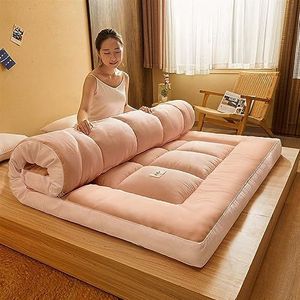 Eenvoudige effen kleur Japanse vloermatras, futon matras opvouwbaar voor reizen/camping schuim opvouwbare oprolbare matras, enkele/twin size,A,150x200 cm Eenvoudige effen kleur Japanse vloermatras, futon matras opvouwbaar voor reizen/camping schuim opvouwbare oprolbare matras, enkele/twin size,A,150x200 cm