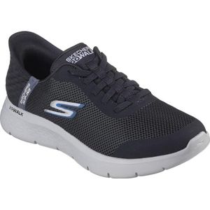 Skechers Go Walk Flex Up Hands Free Slip-Ins, Herensneakers, Zwart en Grijs, 43 EU Estrecho
