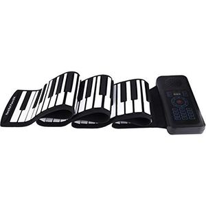 Gek Winkelen Roll up piano, Portable 88 key elektronisch toetsenbord hand roll up piano Ingebouwde 1100mAh Li-on batterij