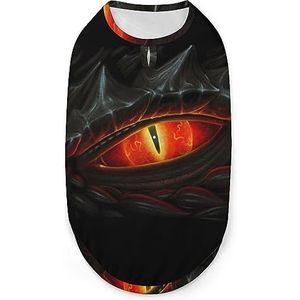 Dragon Red Eye Hond Shirts Huisdier Zomer T-shirts Mouwloze Tank Top Ademend Voor Kleine Puppy En Katten