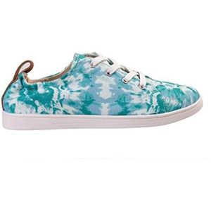 Spenco Santa Clara Tie Dye Sneaker voor dames, Turkoois, 35.5 EU