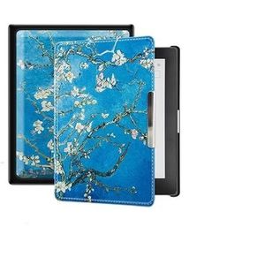 PU Lederen Ereader Case Geschikt for Kobo Aura N514 6 ""Ebook Smart Cover Auto Sleep Wake Up Magnetische Ebook case (Color : Almond Blossom, Size : For Kobo Aura N514)