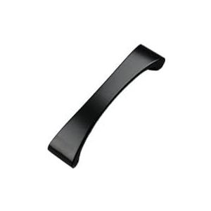 UQMBCEFDQ Aluminiumlegering handgrepen meubels hardware accessoires kledingkast deurgrepen kast handgrepen lade kast deurgrepen (maat : 9006 96W kunststof zwart)
